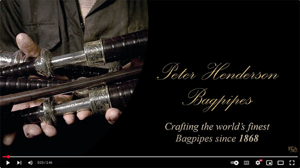 making Henderson bagpipes